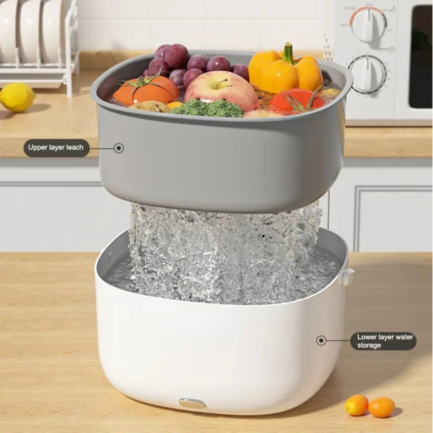 Efficient Vegetable and Fruit Ultrasonic Washing Machine