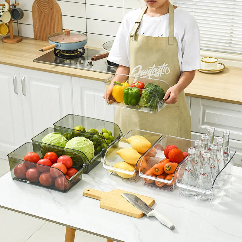 Clear Refrigerator Organizer Fridge Storage Box