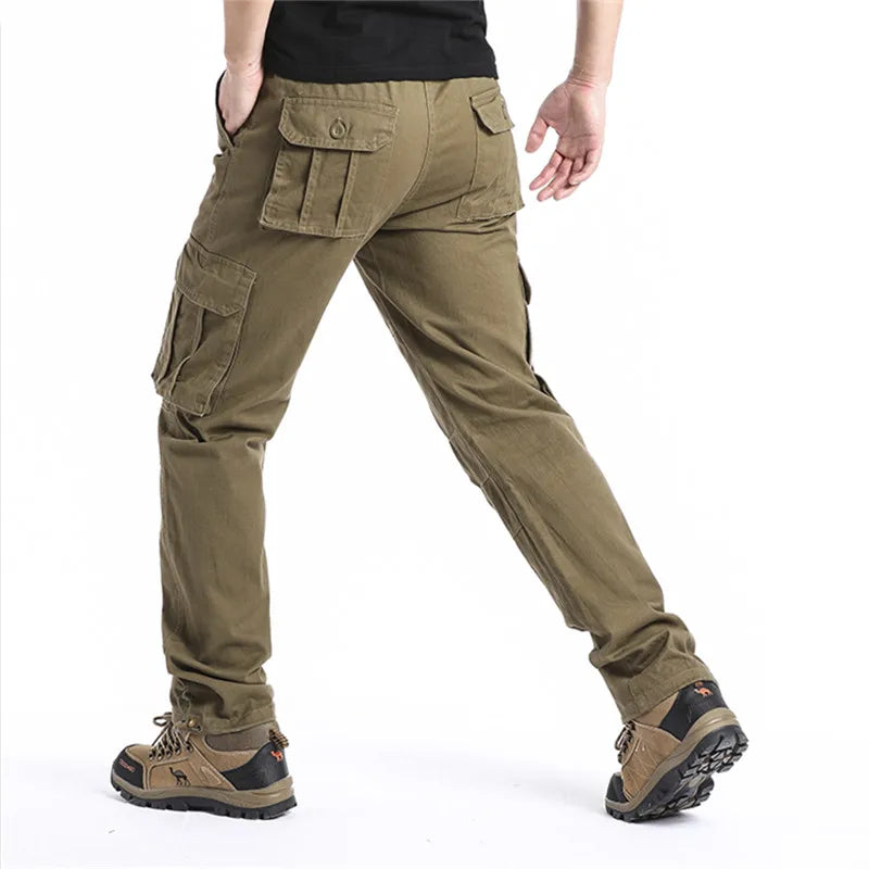 Large Pocket Loose Overalls Men's Outdoor Sports Tactical Pants