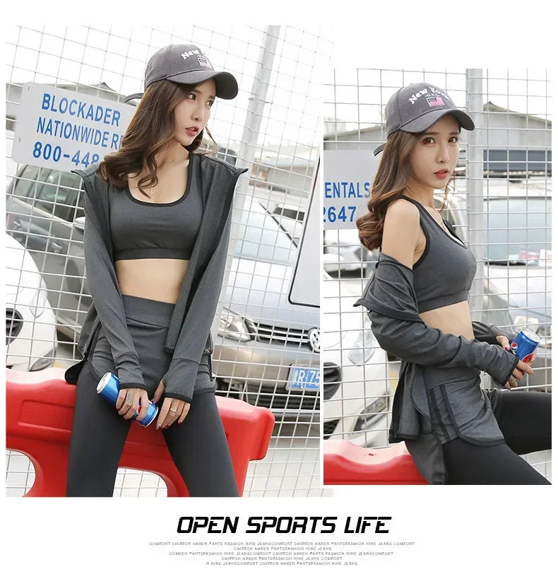 Women's Slim Fit Fitness Workout Sports Set