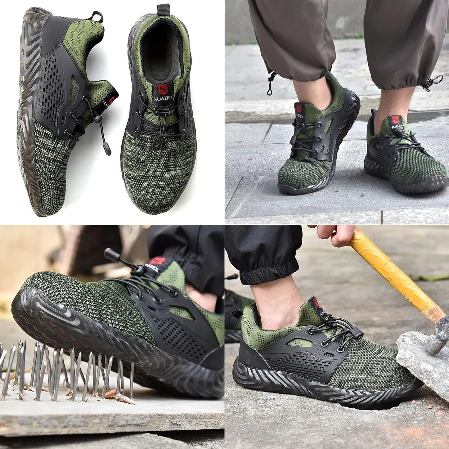 Steel Toe Sneakers for Men/Women Indestructible Work Shoes