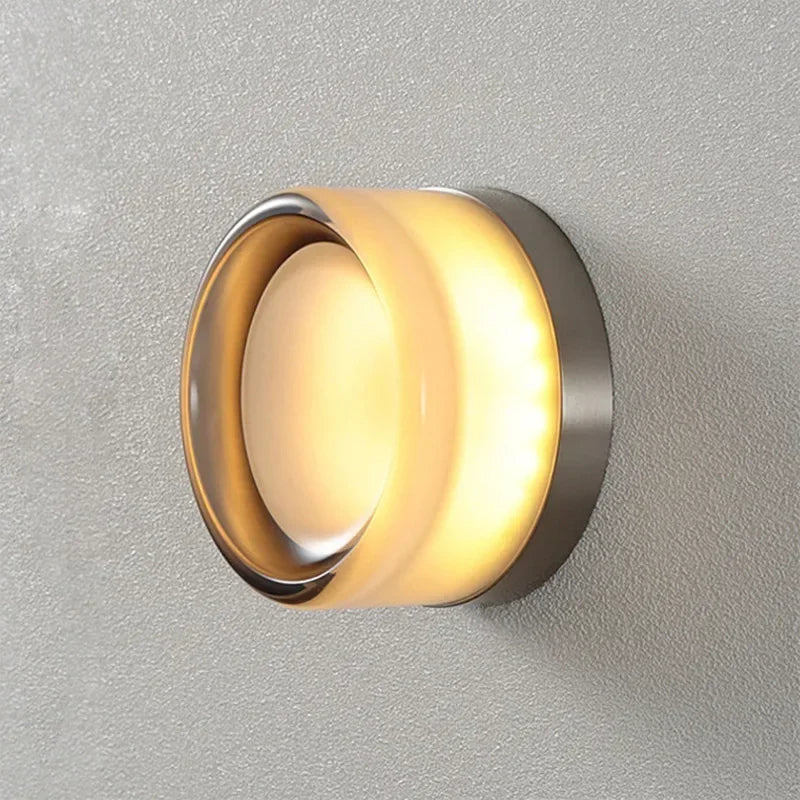 Modern LED Wall Lamp Living Room Amber Jelly Decor Wall Sconces