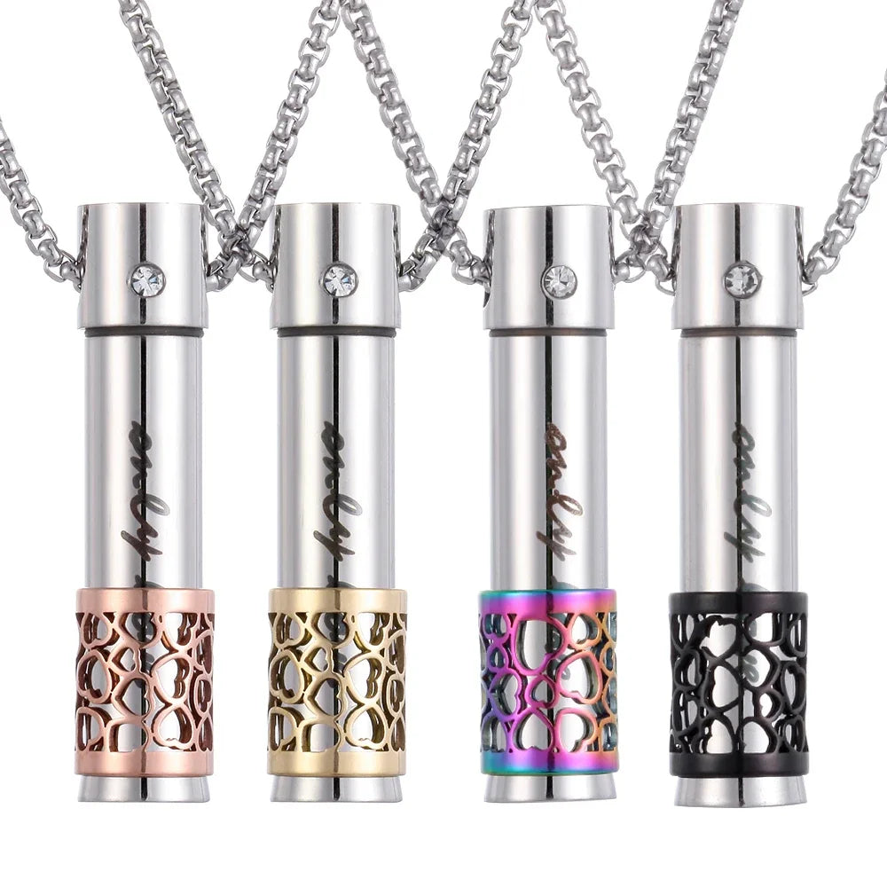 Stainless Steel Aromatherapy Pendant Diffuser Necklaces