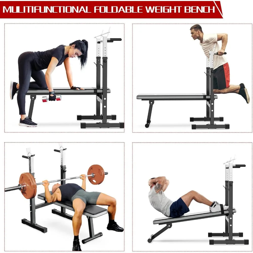 Adjustable Bench Press with Squat Rack