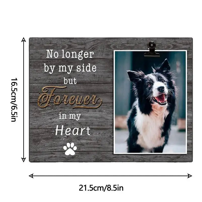 Dog Memorial Wooden Picture Frame