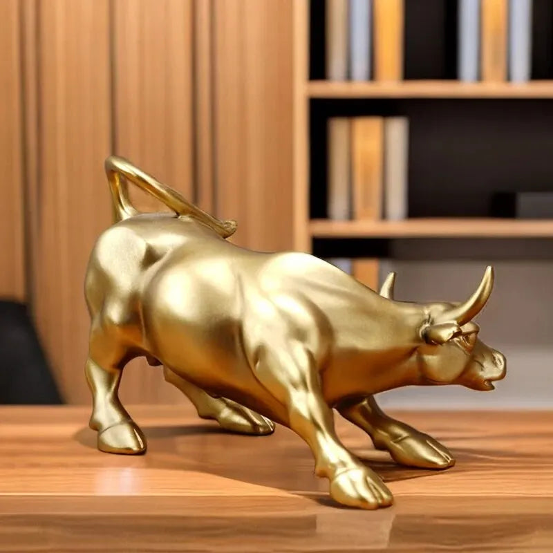 Wall Street Bull Market Resin Ornaments