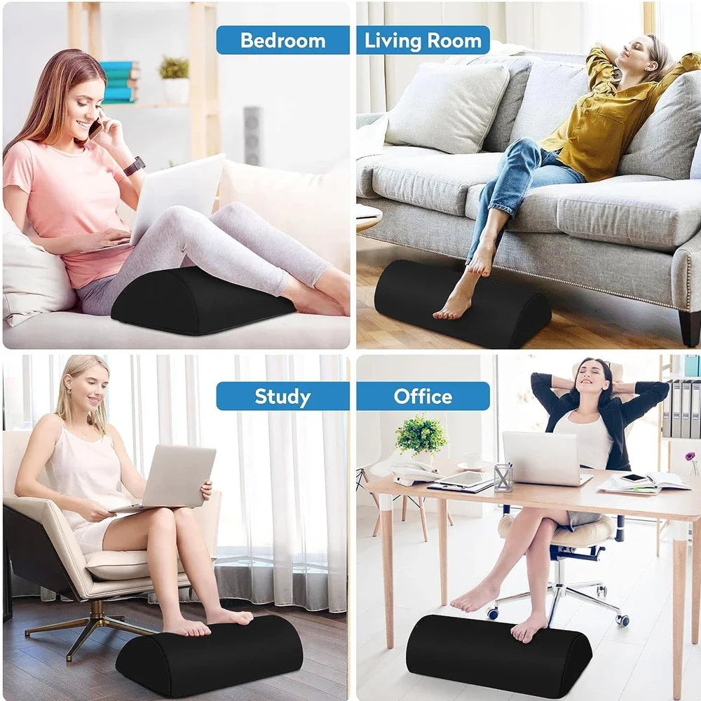 Memory Foam Foot Rest for Under Desk Foot Stool