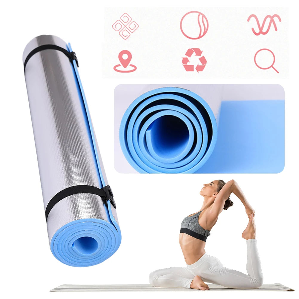 Waterproof Thickened Aluminum Membrane Exercise Yoga Mat