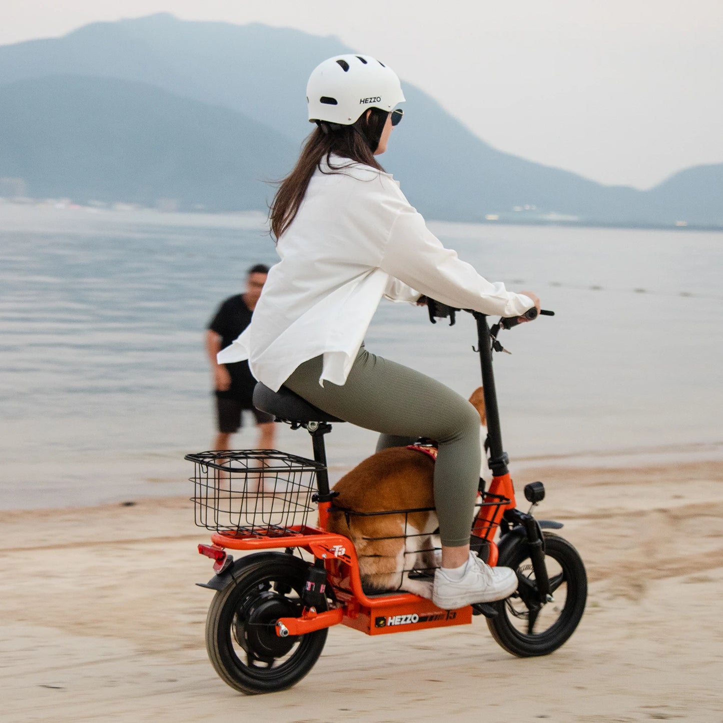 T3 City Powerful Electric Scooter Seat & Basket