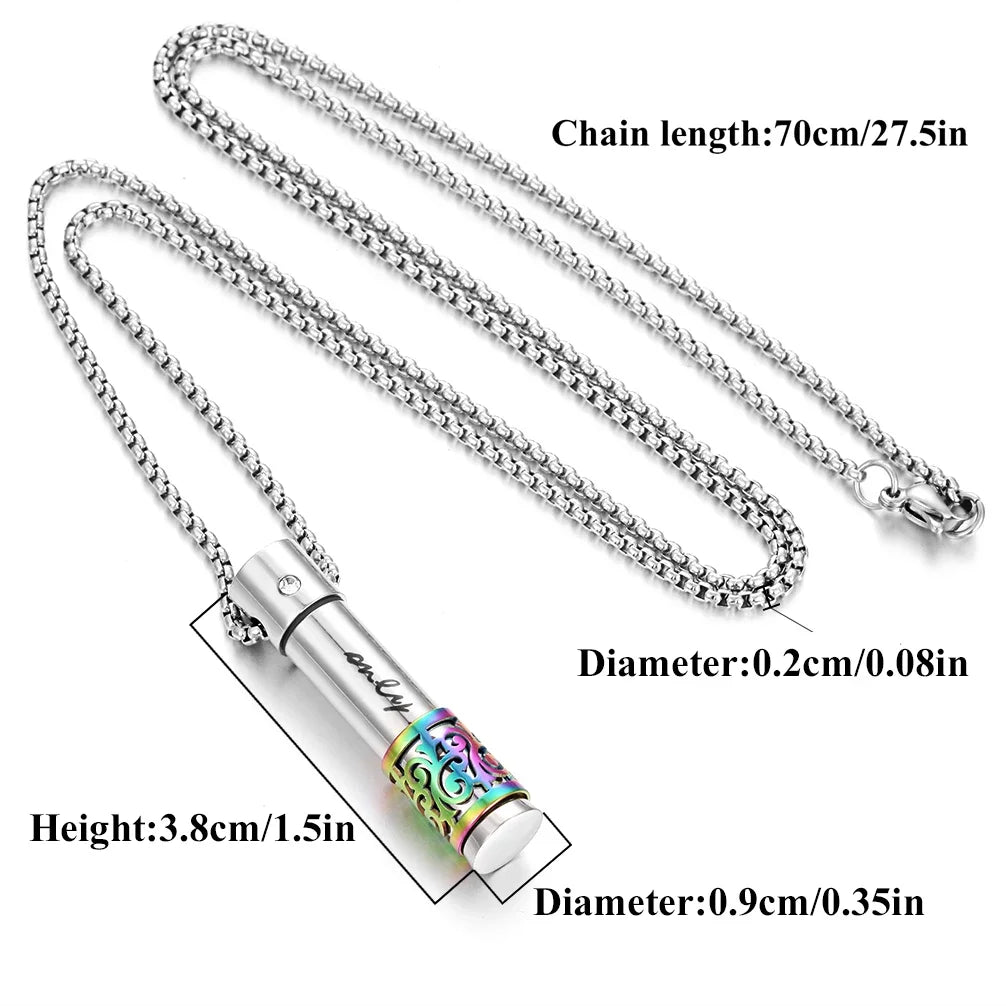 Stainless Steel Aromatherapy Pendant Diffuser Necklaces