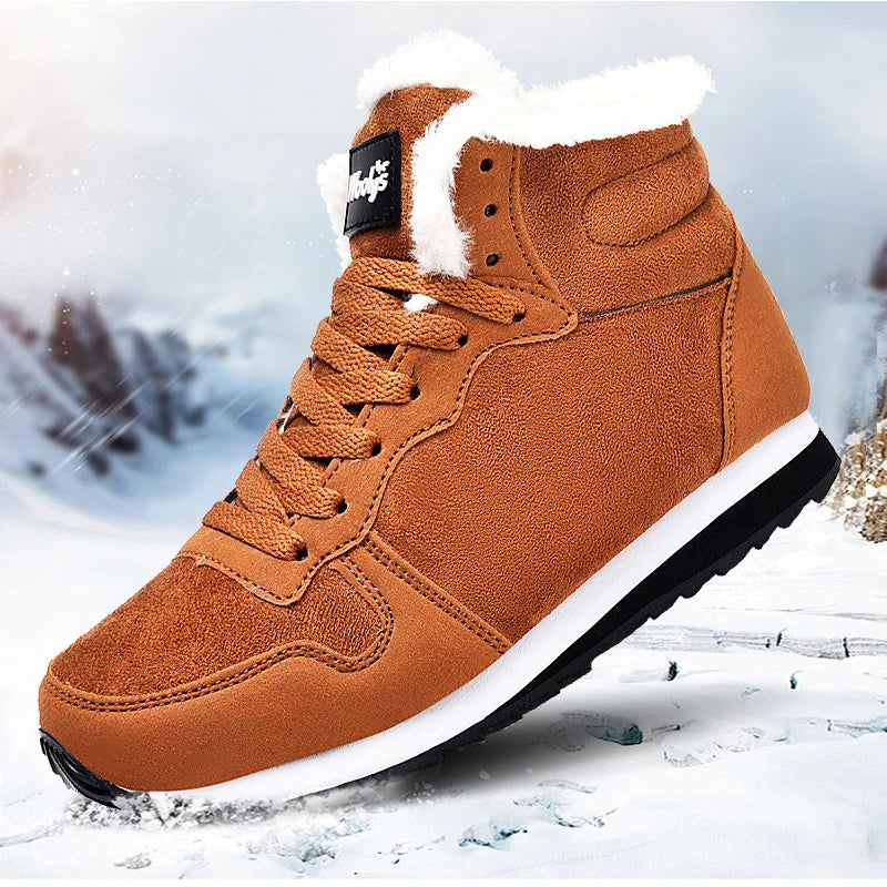 Waterproof Winter Boots Men Lightweight Hight Top Snow Boots