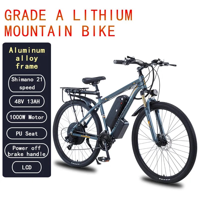 29 Inch Aluminum Alloy Electric Bike MTB Bicycle 48V 1000W - goodfitforyou23