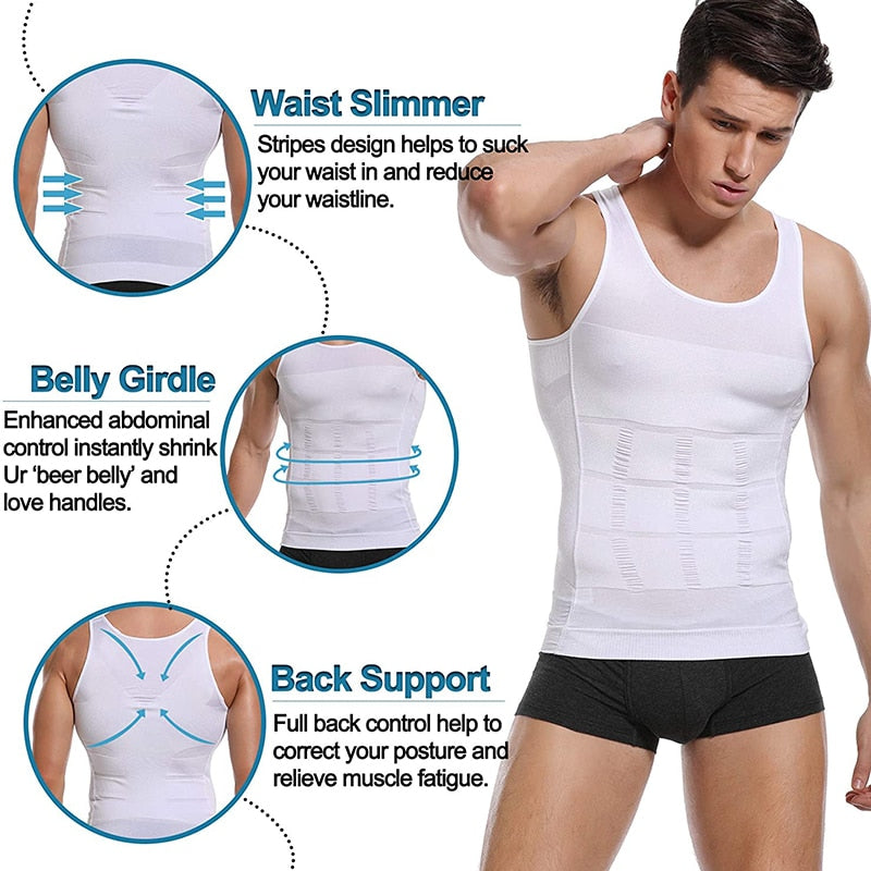 Men's Slimming Body Shaper Vest - goodfitforyou23