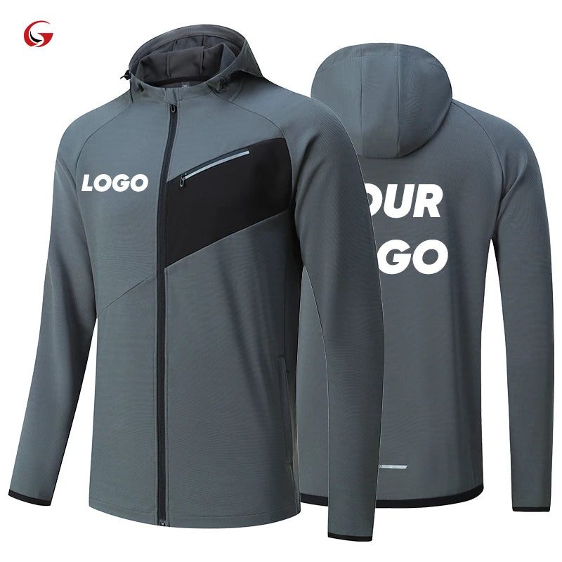 Custom Men's Athletic Training Hoodie Tracksuit