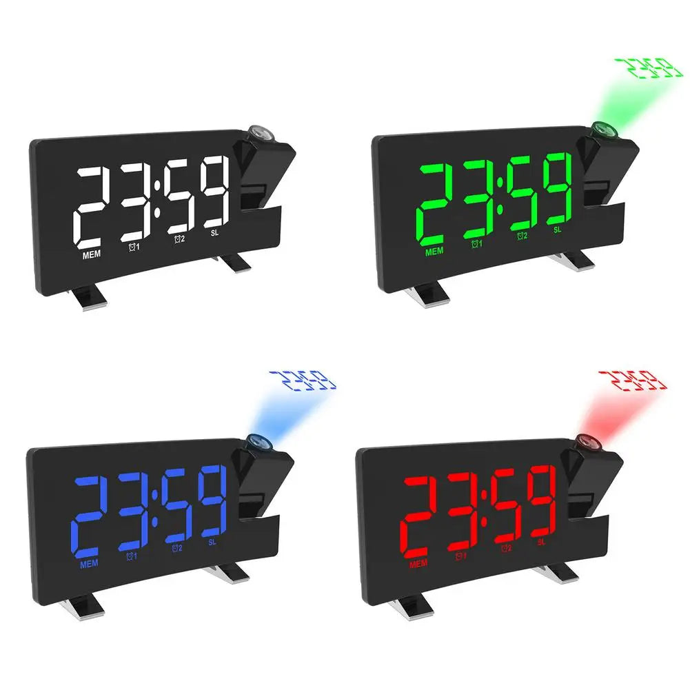 FM Radio Clock With Projection LED Digital Clock