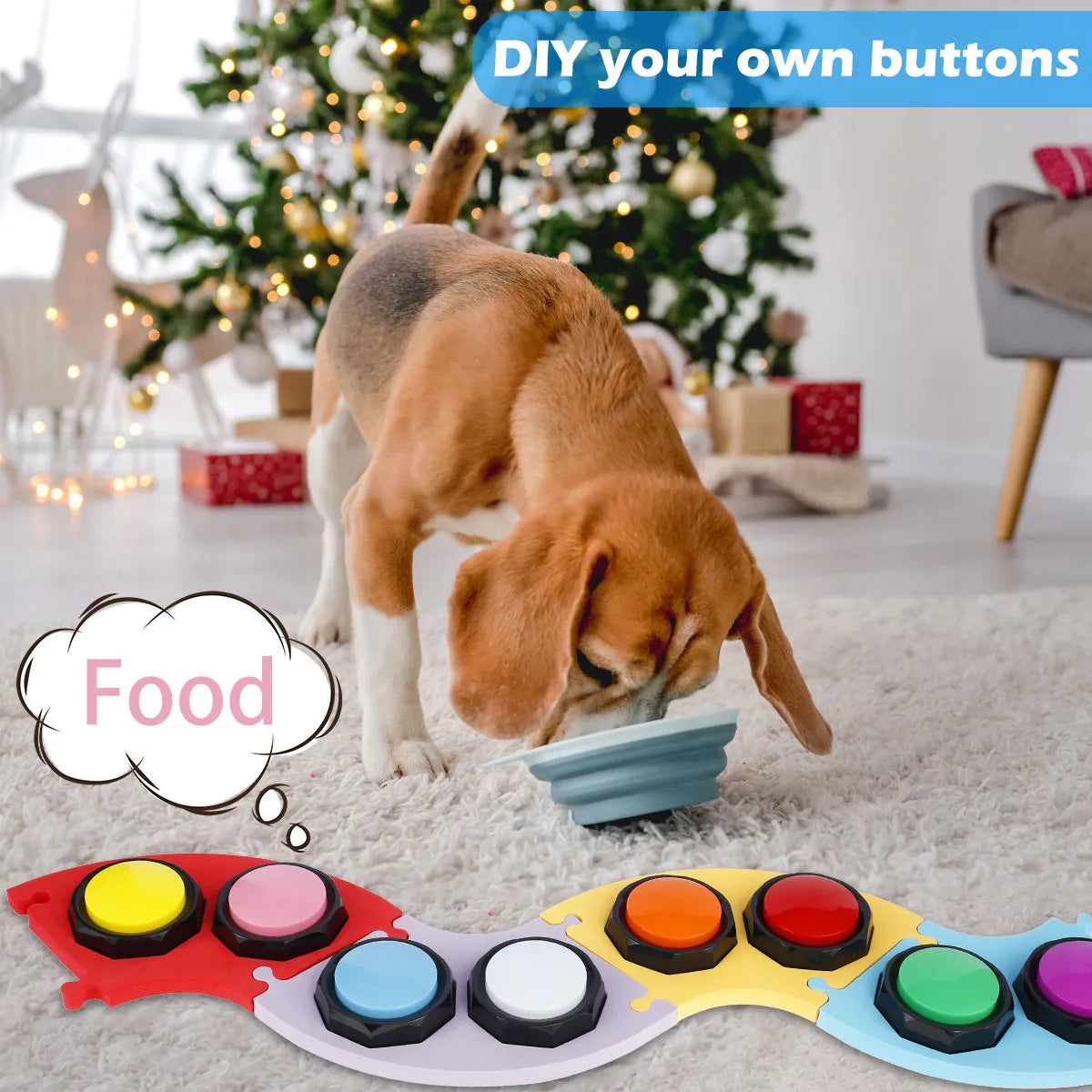 8Pcs Voice Recording Button Pet Dog Toy - goodfitforyou23