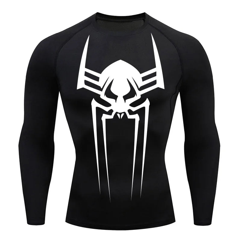 Men's Compression Shirt Long Sleeve Second Skin Workout T-Shirt