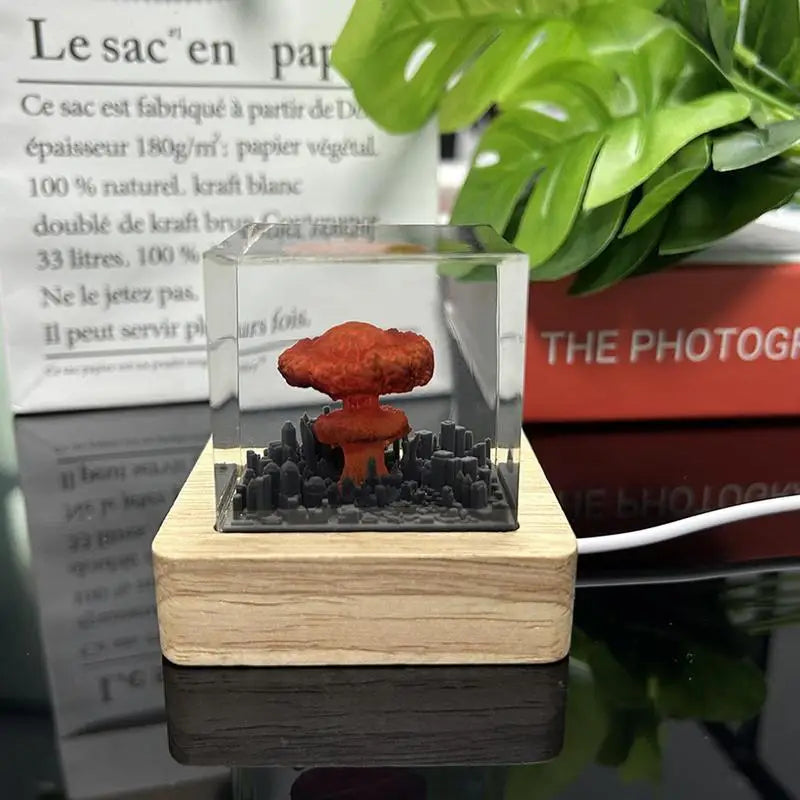 Nuclear Explosion Bomb Mushroom Cloud Lamp