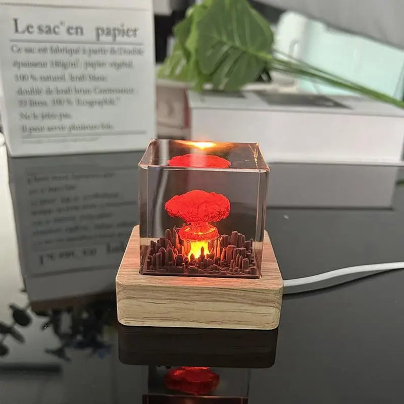 Nuclear Explosion Bomb Mushroom Cloud Lamp