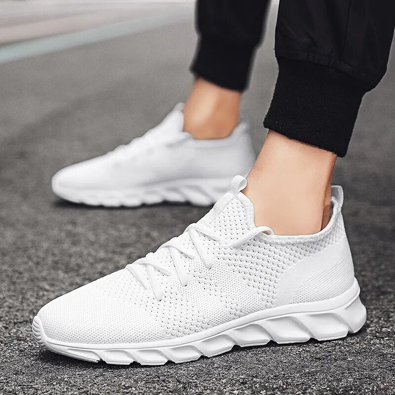 Fashion Men Casual Shoes Men Sneakers Brand Men Shoes Loafers Slip On Male Mesh Flats Big Size Breathable Spring Autumn Summer - goodfitforyou23