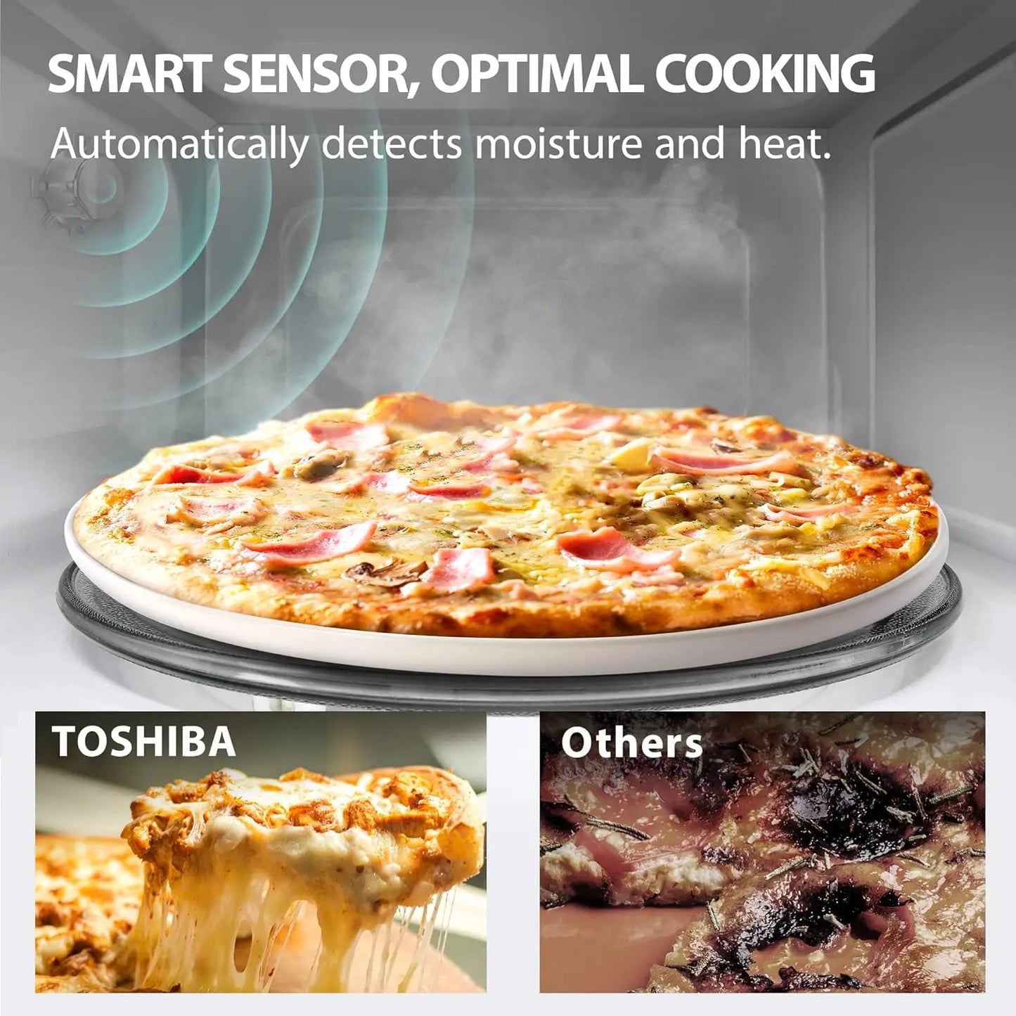 Countertop Microwave Oven With Smart Sensor