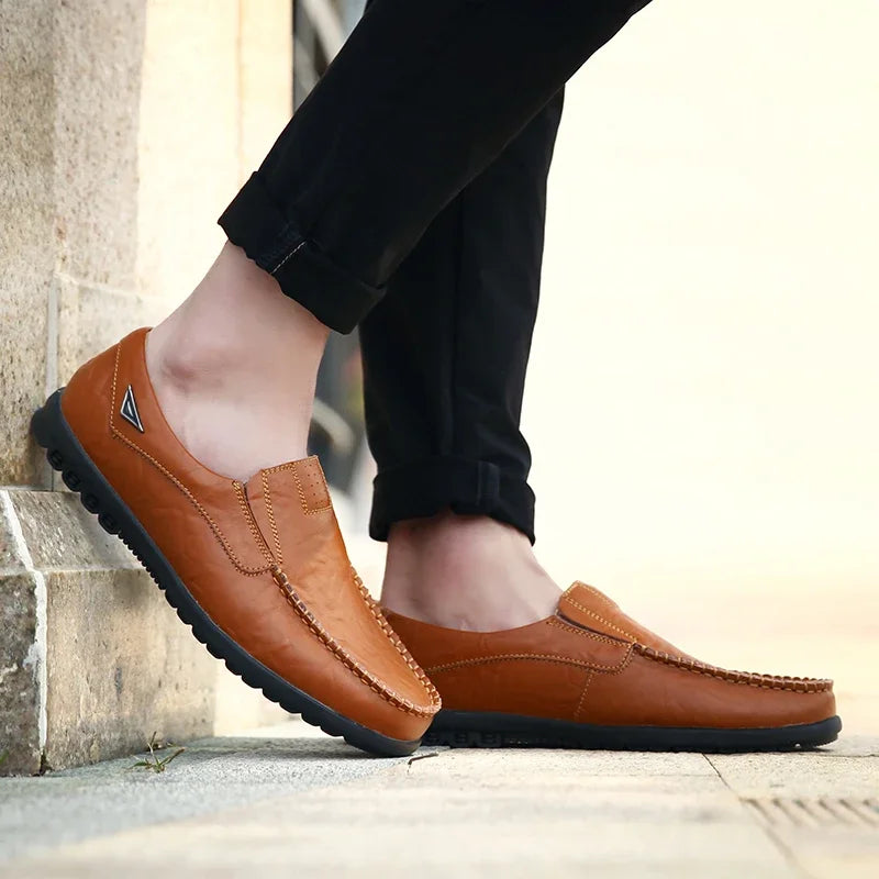 Genuine Leather Men Moccasins Casual Shoes