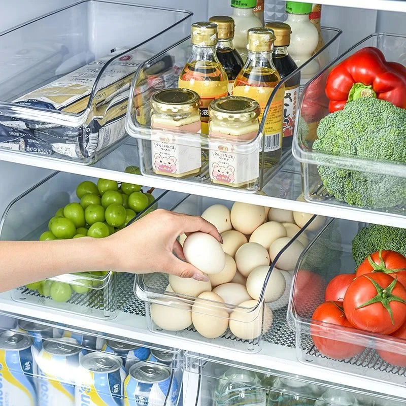 Clear Refrigerator Organizer Fridge Storage Box