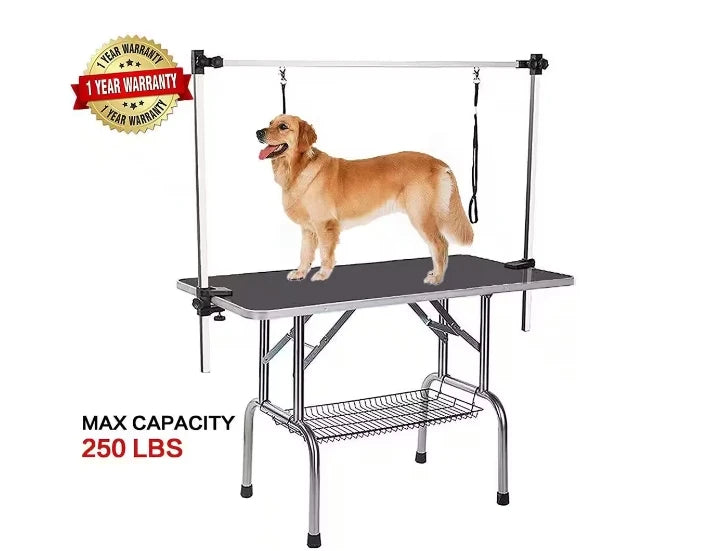 Adjustable Dog/Cat Grooming Table w/Arm Noose Mesh