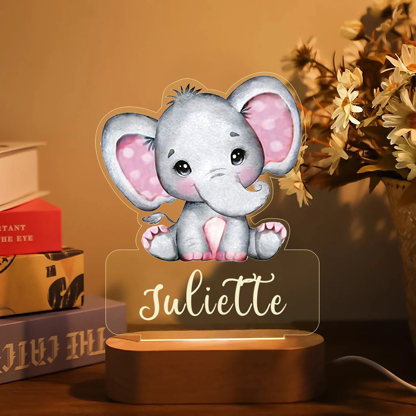 Personalized Children Animal Night Light