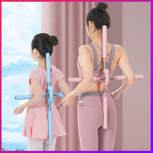 Stainless Steel Yoga Sticks Adjustable Hunchback Corrector