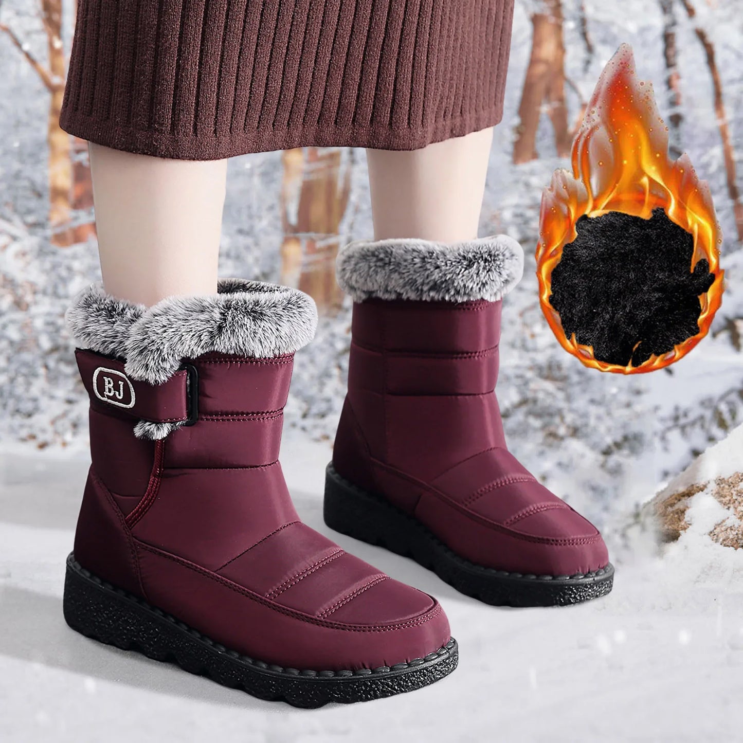 Waterproof Winter Snow Boots for Women