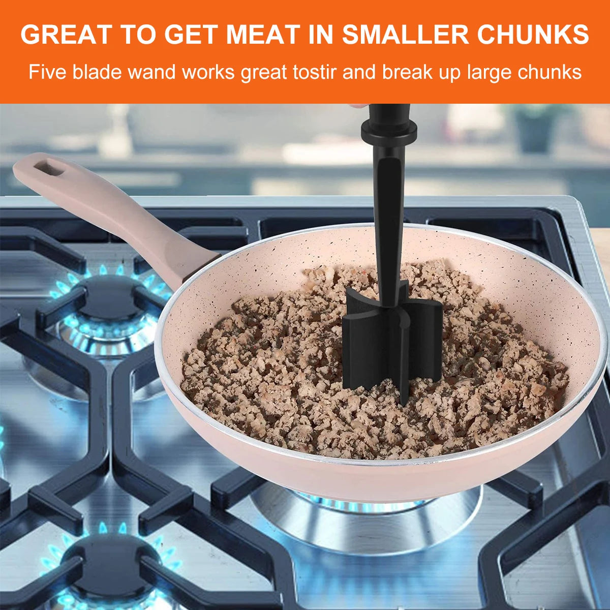 Non Stick Meat Chopper with Handle Meat Masher