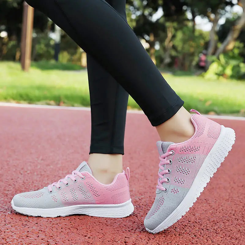 Women's casual shoes breathable mesh, anti slip soft sole, running shoes