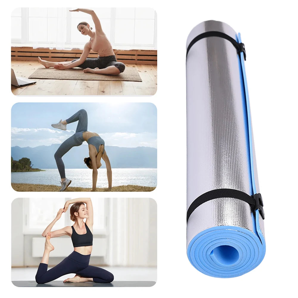 Waterproof Thickened Aluminum Membrane Exercise Yoga Mat