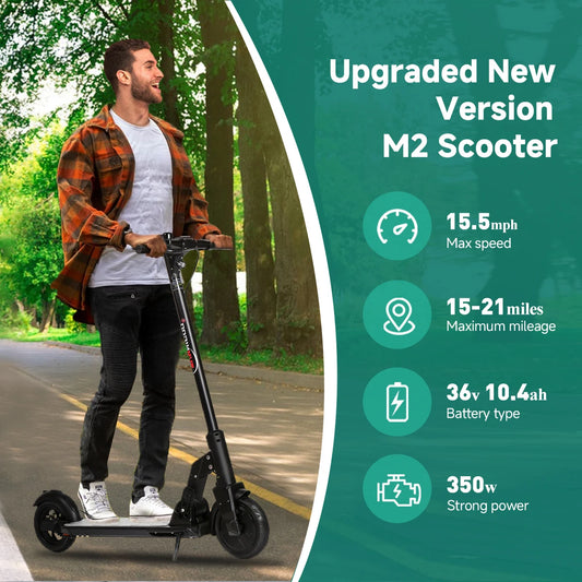 Escooter Anti-skid Folding Electric Scooter 15-21miles Range Lightweight