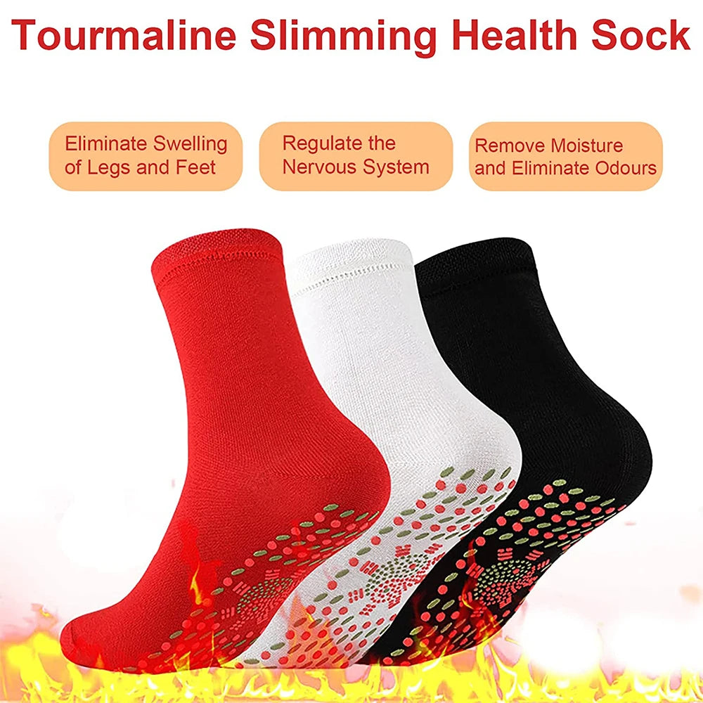 Tourmaline Acupressure Self-Heating Shaping Socks