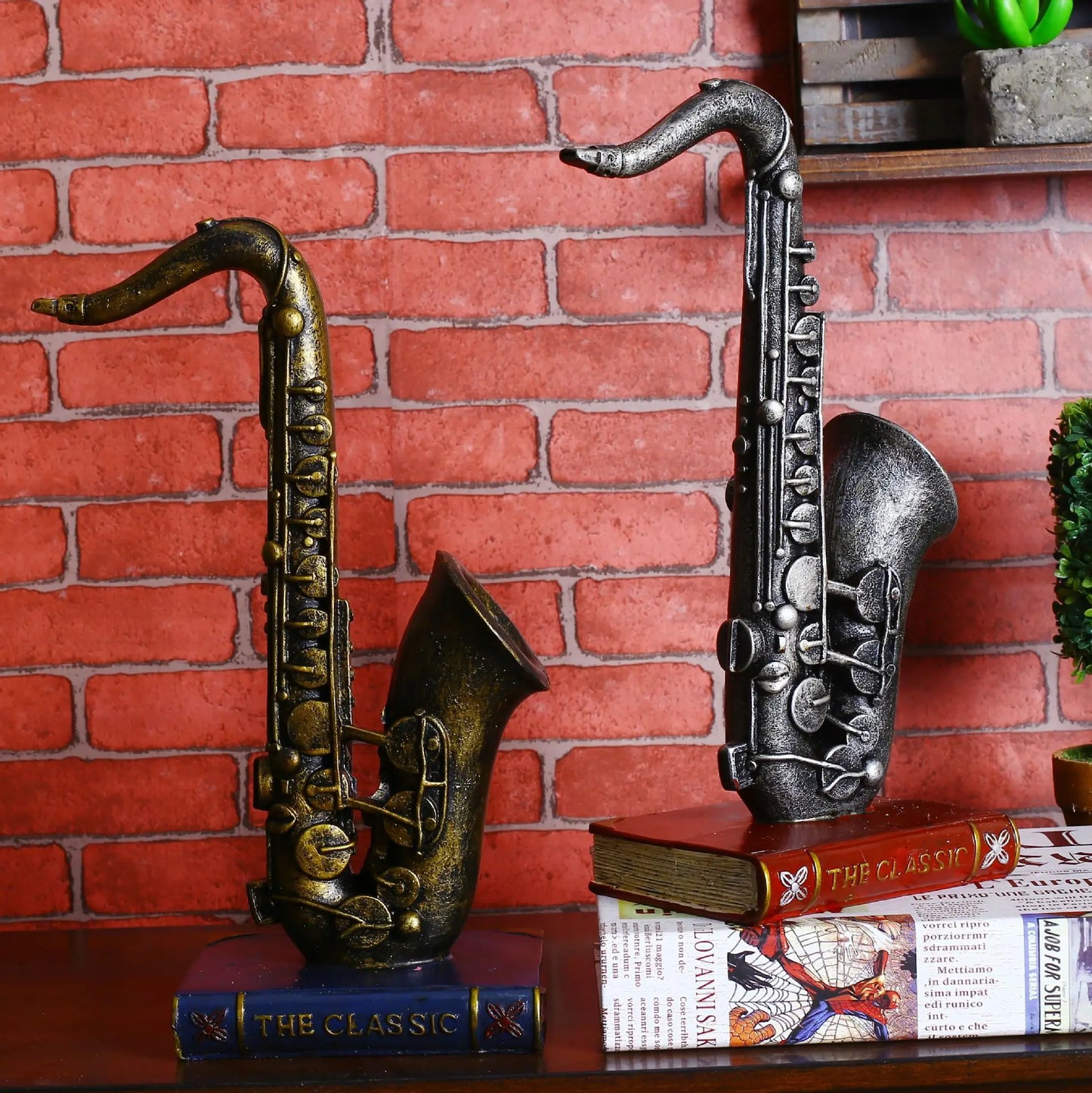 Creative Home Decor Furnishings Modern Model Retro Musical Instrument