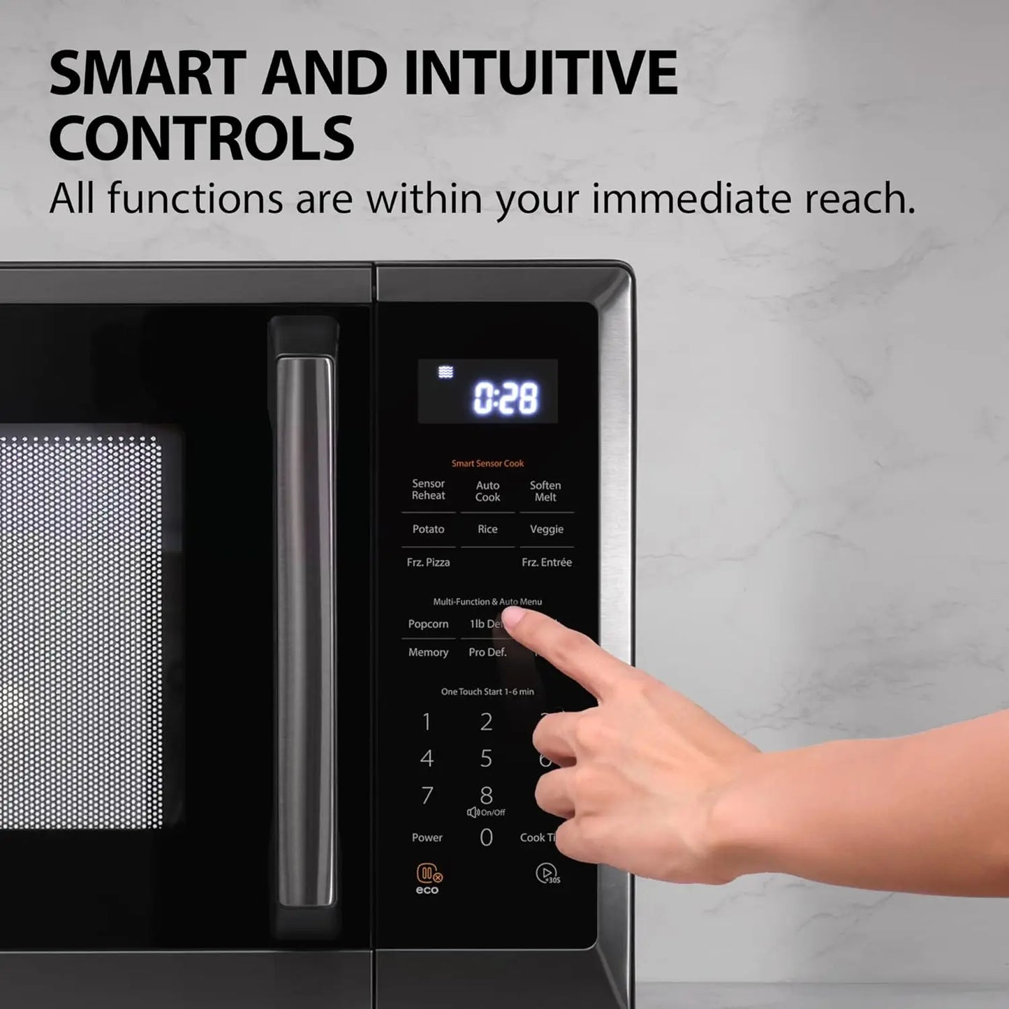 Countertop Microwave Oven With Smart Sensor