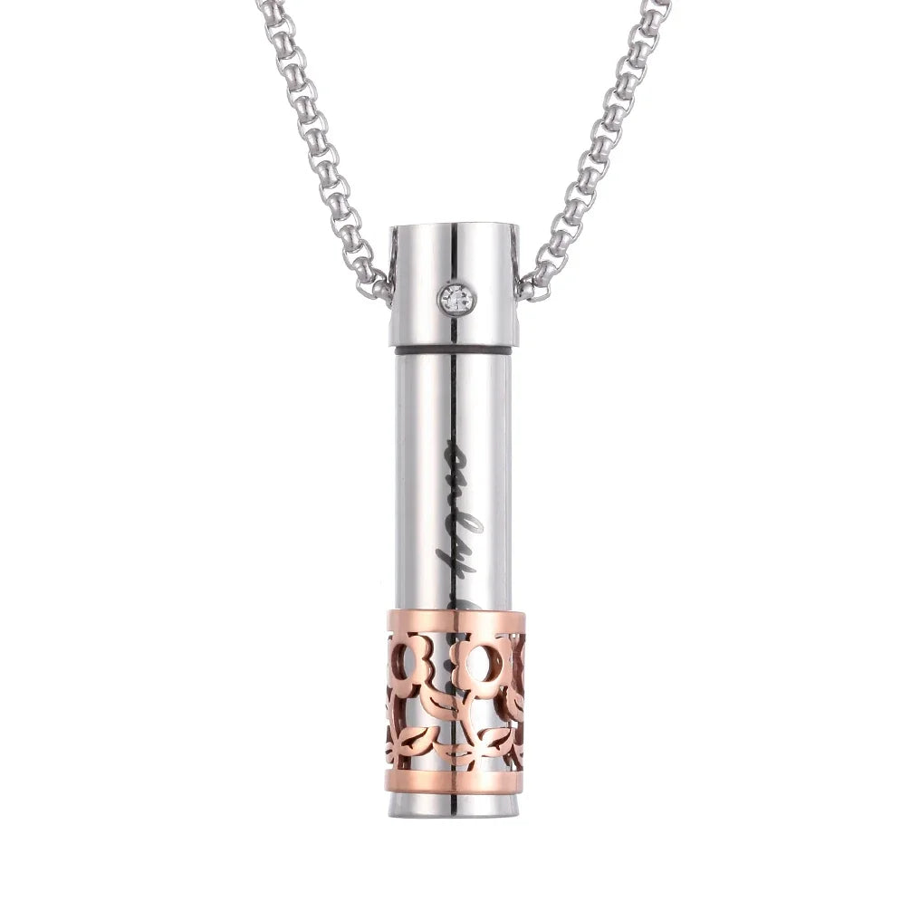 Stainless Steel Aromatherapy Pendant Diffuser Necklaces