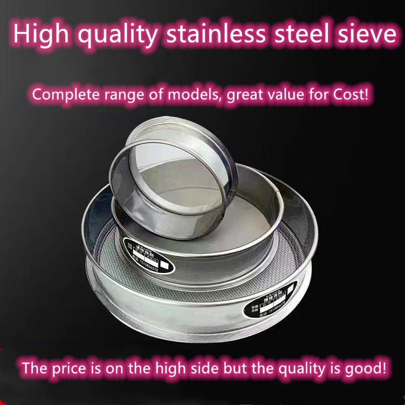 Round Stainless Steel Lab Sieve Aperture Standard Sifters