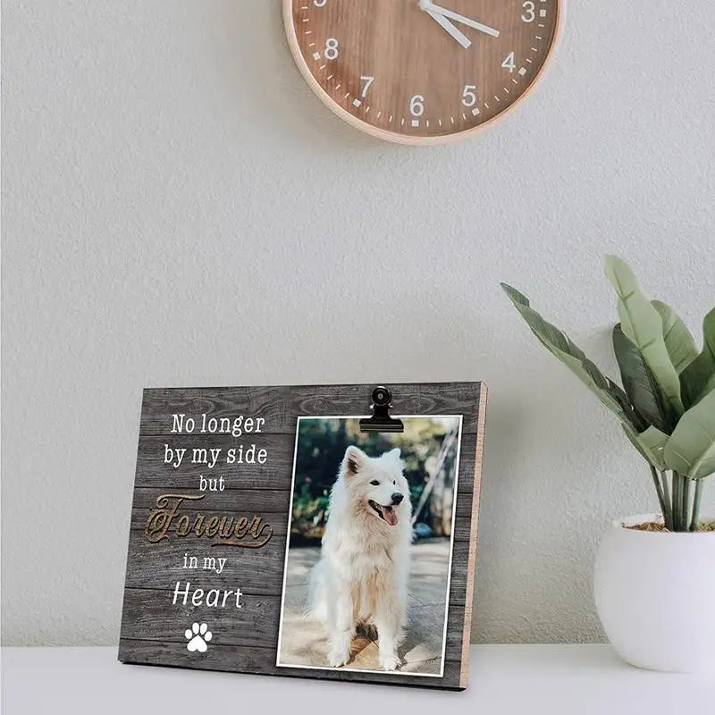 Dog Memorial Wooden Picture Frame