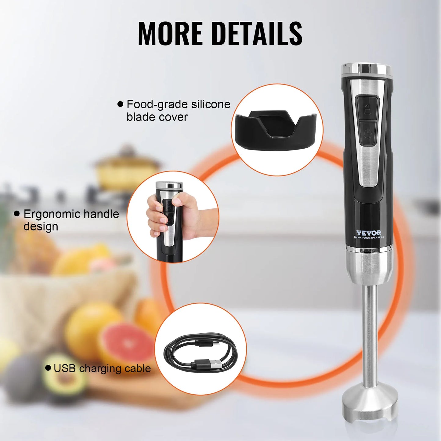 Mini Portable Blender Handheld Mixer Machine