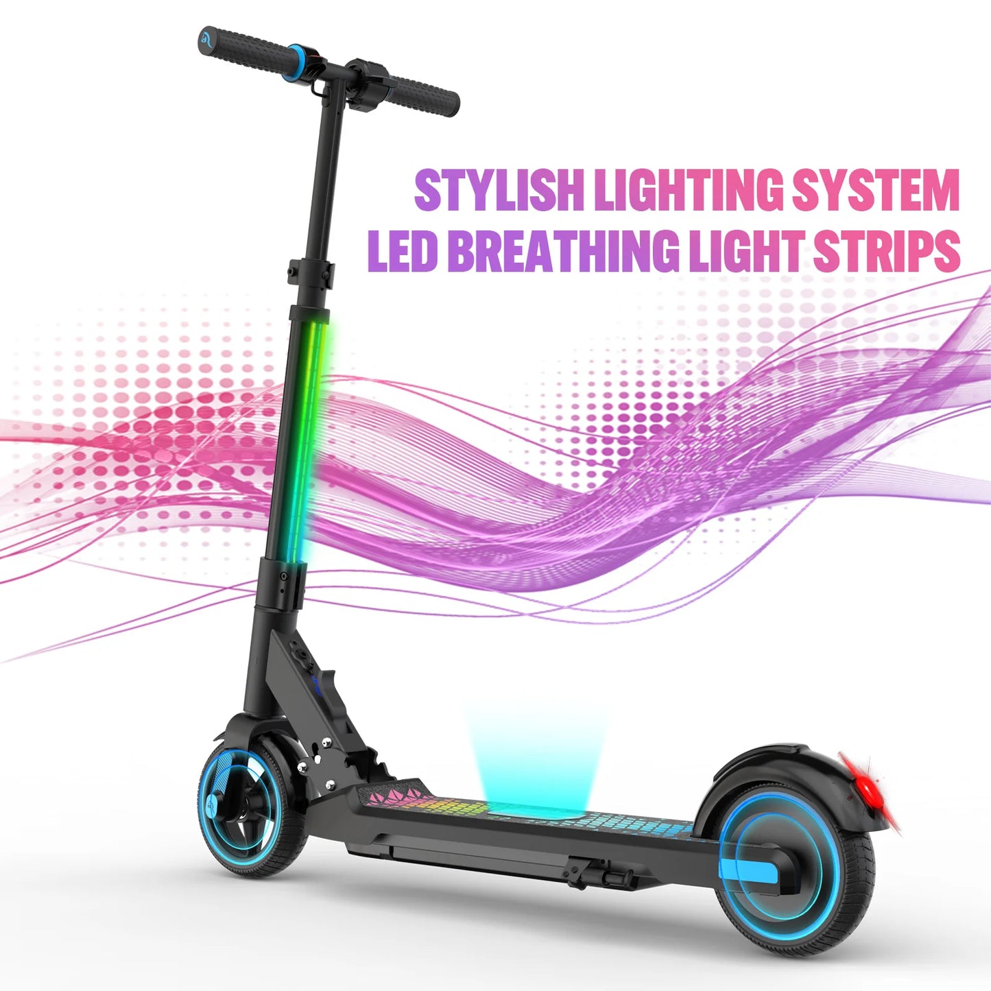 Electric Scooter For Kids Ages 6-12 With LED Display