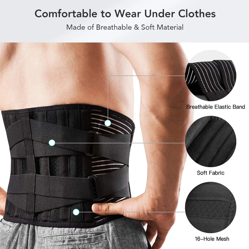 Tcare Back Lumbar Support Belt Orthopedic Corset Spine Decompression