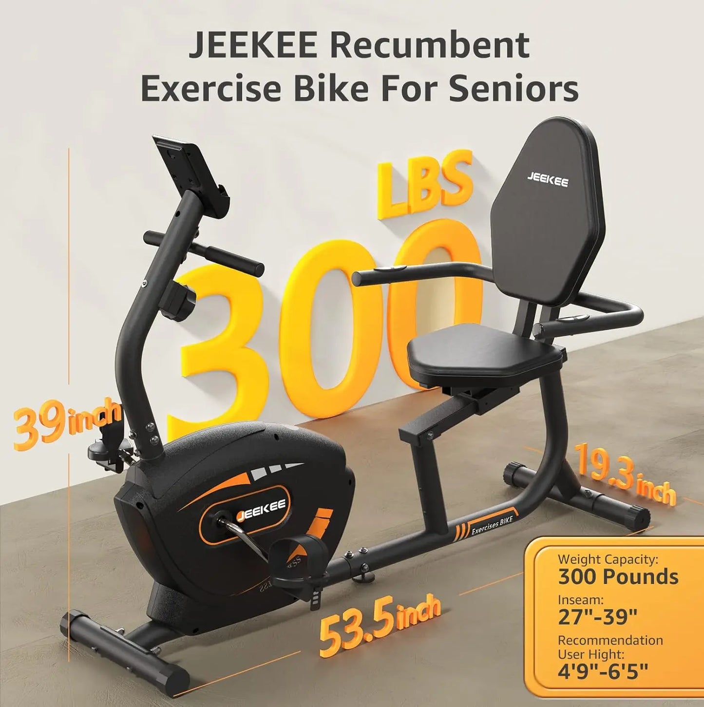 Recumbent Exercise Bike for Adults