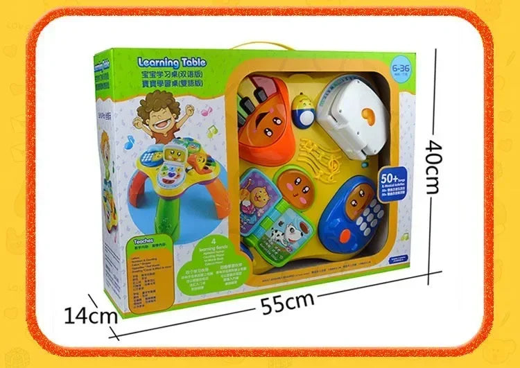 Cartoon Multi-function 4 in 1 Learning Musical Table