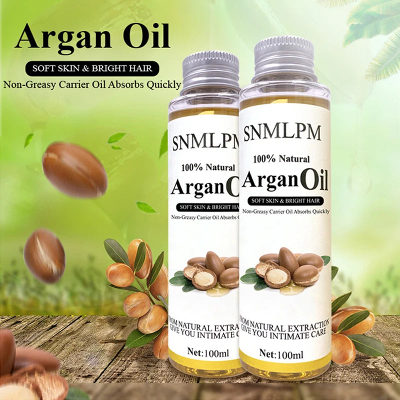 Organic Moroccan Argan Oil For Hair, Skin, Nails, Cuticles, Face