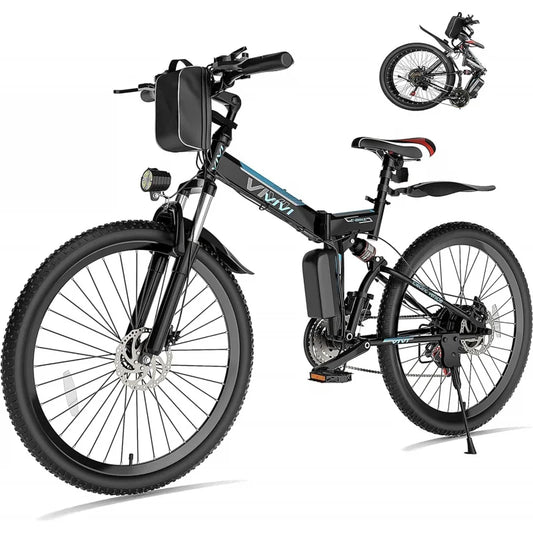 QVivi for Adults 750W Peak Folding Mountain Bike 26''