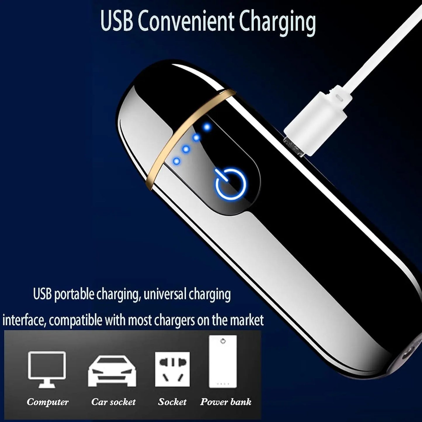 Smart Electronic Lighter USB Rechargeable Cycle Charging Touch Ignition