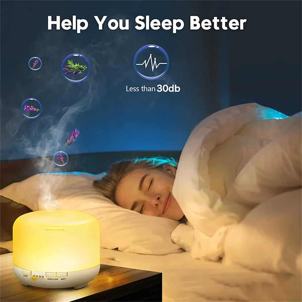 Air Humidifier Essential Oil Diffuser